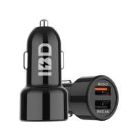 2019 Guangdong intelligent technology rohs battery dual usb qualcomm qc3.0 quick car charger